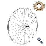 RUOTA/CERCHIO POSTERIORE 26 x 1. 3/8 + PIGNONE 18 DENTI 1V BICI CITY BIKE OLANDA EPOCA | ALLUMINIO/ACCIAIO