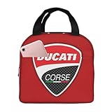 KVHSVEGO Compatible With Ducati Borsa per il pranzo per donna e uomo, borsa per il pranzo riutilizzabile per picnic in ufficio, escursionismo, spiaggia