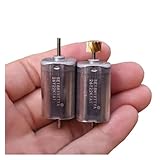 CSFFA Mini motore quadrato a doppio albero da 18 mm *, DC 6 V-12 V, 8200 giri/min, coppia elevata, micro a rotore a poli, modello giocattolo for trenino fai te(MODEL B WITH GEAR_12V)