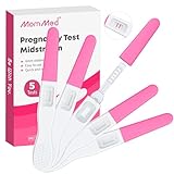 MOMMED Test di gravidanza, 5 X confezionati singolarmente HCG Test, Sensibilità HCG di 25 mIU (25 Ng/L), Pregnancy Test, Rilevamento rapido in 3 minuti, 5 confezioni