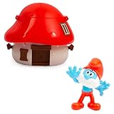 Puffi, 1 Casa Fungo con 1 Figura 5,5 cm, Sorpresa, modelli casuali, Giocattoli per bambini dai 3 anni in su, PUF13