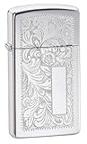 Zippo Lighter Slim 1652 Venetian Chrome Slim