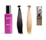 SHE 150 PZ HAIR EXTENSION CIOCCHE CHERATINA CAPELLI VERI CM.50/60 NATURALI 100% 150pz + KNS PROFESSIONAL EXTENSION FILLER TRATTAMENTO RIGENERANTE ESTENSIONI 125 ML