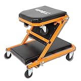 Beta Lettini Sottomacchina con Seggiolini Black/Orange, 8.21 - Struttura Acciaio, Rivestimento PVC, Regolabile Rapidamente