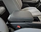 Bracciolo compatibile per Seat Leon MK4 dal 2020 in avanti finitura in tessuto nero - Montaggio ad Incastro - regolabile in lunghezza e con portaoggetti