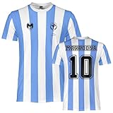 Maglia Calcio Diego Armando Maradona. Replica Ufficiale. Maglietta Calcio Argentina per Ragazzo e Adulto M