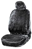 Walser coprisedili compatibile con renault kangoo 1997-in poi 20091 antracite eco pelliccia 1 fodera