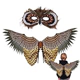 yybng Set di Costumi di di Gufo per Bambini - Accessorio Performante con Copertura per il Viso - Oggetti di Scena, di Uccelli Giocattolo