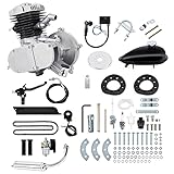 Ambienceo 2 Tempi 50cc Bicicletta Motore a Benzina motorizzato Motor Bike Kit Argento