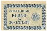 Cartamoneta.com 20 CENTESIMI Buono Comune di Trieste 1945 SUP 16821/IV