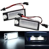 VIGORFLYRUN PARTS LTD 2 luci a LED per targa auto, per V-olvo S80 V70 XC70 2001-2007 S60 2001-2006 XC90 2003, 18 LED Canbus 12 V senza errori, luce posteriore bianca