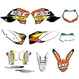 ENARUI Grafiche Adesivi Compatibili con 2007-2010 KTM 450 250 150 125 200 300 350 500 525 SX sxf e 2008-2011 KTM exc exc-f xcw