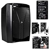 PROEL V12WAVE - Cassa Monitor Diffusore Audio Trolley a 2vie, Attivo, cono da 12" e potenza di picco 600w con modulo multiplayer, bluetooth, Nero