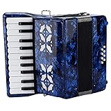 Fisarmoniche 22 Tasti 8 Bassi Fisarmoniche Professionali Strumento Musicale a Molla per Pianoforte a Tastiera per Adulti Principianti Prestazioni per Bambini