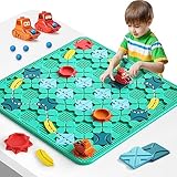 Giocattoli per Bambini STEM Labirinto Giochi da Tavolo, Grandi 56 x 56cm Logico Giochi di Società Puzzles per Multiplayer e Famiglia, Regali di Compleanno Educativo per Ragazzi Ragazze 4-8 Anni