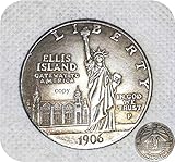 FKaiYin 1906 Great United States Liberty Old One-Dollar Monete - Moneta Americana intagliata a mano - Moneta commemorativa-Grande strumento didattico per bambini Esperienza futura