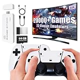 Console di gioco Retrogaming 2025 Upgraded Console Retrogaming 20.000+ Giochi Classici, con 2 Controller Wireless HDMI per TV Plug & Play, Regalo per Famiglia e Adulti