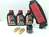 KIT TAGLIANDO HONDA FJS 400 600 SILVER WING OLIO 5000 10W40 FILTRI ARIA OLIO CANDELE…