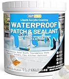 Guaina Liquida Trasparente 1KG, Hupeyna Rivestimento Impermeabile Trasparente Riparatore Anti-Perdita, Colla Impermeabilizzante a Base D'acqua per Interni ed Esterni Sigillante Impermeabile Liquido