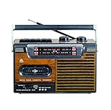 LETTORE STEREO CASSETTE MUSICASSETTE RADIO REGISTRATORE USB + SD VINTAGE LETTORE PORTATILE ANNI 80 AUDIOCASSETTA - DISCORAMA®