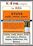Q-Pen - Colore ritocco adatto per Ikea STUVA bianco – bianco – bianco
