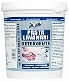 SIGILL, Pasta Lavamani Tradizionale, Ideale per Meccanici e Artigiani, Rimuove lo Sporco Tenace, Ideale per Lucidare Piastrelle e Pareti, Made in Italy, Barattolo 1 L