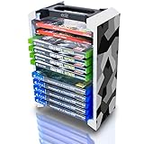 ADZ Grey Camo Game Storage Tower – Organizer universale per videogiochi per PS4, PS5, Xbox, Switch e Blu-Ray – Contiene 12 dischi – Ultimate Game Holder and Disc Storage Tower