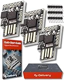 AZDelivery 3 x Digispark Rev. 3 Kick Starter Development Board con USB compatibile con Arduino incluso un E-Book!