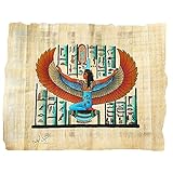 Papiro egiziano originale della dea Iside dea di tutti gli dei e madre del dio Horus 22_x_33 cm