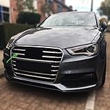 Liste cromate griglia valide per AUDI A3 8V | SEDAN, BERLINA | 2013-2017 Doghe Calandra Frontale Stampaggio Cromo