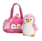 AURORA, 32832, Fancy Pal, Pinguino Peek-A-Boo, 20 cm, peluche rosa