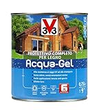 V33 Protettivo Completo Legno Acqua-Gel Colore Verde 750 ML