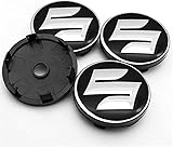 LIPPSY Coprimozzo 4 PZ 60mm per Suzuki-CELERIO Spacia Baleno SX4 Vitara Jimny Coprimozzo per Mozzo Centrale per Auto Cerchi per Automatico Copertura Badge Emblem Sticker Tappi per Mozzo Ruota,A