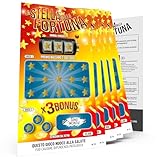 SIMAITALIA 5 Biglietti Sono Incinta in Stile Gratta e Vinci in Carta Premium 21x10cm per un Annuncio Gravidanza Divertente e Originale