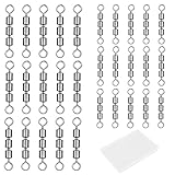 Scettar 30 Pezzi Girelle ad Alta Velocità, 22 mm, 25 mm Girelle da Pesca, Triple Rame Girella con Anello di Trazione in Acciaio Inossidabile, Girella Rotazione di 360 Gradi, Bombarda Pesca Accessori