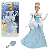 Disney Store Ufficiale Bambola Classica Principessa Cenerentola per Bambini, 29cm, Giocattolo snodabile con Abito Glitterato, Include Scarpette, Guanti, Collana e Spazzola, Adatta dai 3 Anni+