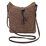 U-K Borsa estiva all'uncinetto, borsa da spiaggia, borsa fatta a mano, borsa per la spesa da donna, borsa messenger Bag 1 pezzo creativo e utile, utile e pratico