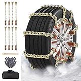 Catene da neve universali per pneumatici di larghezza 175-285 mm, per pneumatici di emergenza, 8 pezzi