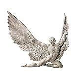Design Toscano NG33636 Scultura da Parete di Icarus, Avorio, 4x28x28 cm