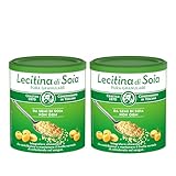 Crastan Lecitina di Soia, Pura Granulare, Integratore Alimentare con Soia non Geneticamente Modificata, Confezione contenente 2 barattoli da 250 gr