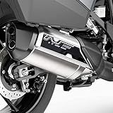 labelbike - Adesivo 3D Moto Marmitta Protezione e Decorazione in Resina compatibile con Honda NT1100 2022-2025 Colore Carbonio Nero
