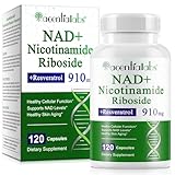NAD+ Supplement, 900 MG NAD+ Resveratrol, Nicotinamide Riboside & Quercetin for Men and Women, 120 Capsules