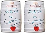 MENABREA - Birra Pils - Arte In Lattina - Fustino da 5L - 5000 ml (Confezione da 2)