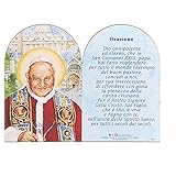 Holyart Stock Quadretto Legno Giovanni XXIII 8,9x11,5 cm con Supporto