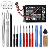 CELLONIC, Navigazione Batteria, compatibile con Garmin Edge 820, 520, Explore 820, 500, 200 (600mAh, 3.7V) + Set di attrezzi 17 pezzi