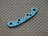 Kyosho Mini Inferno Aggiornamento Parti Graphite Front Arm Plate for Rear Gear Box - 1Pc Blue Graphite