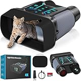 Visore Notturno 4K 36MP Binocolo Visione Notturna Zoom Digitale 8X e Scheda 32GB per Foto e Video, Display HD da 4.5" 7-Livelli Infrarossi Visore Notturno Binocolo Vista 400M per Campeggio (Blu)