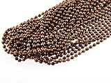 Catena a sfere in rame anticato, 2 m, diametro 2,4 mm