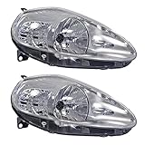BESTPRICE 2x fari principali anteriori sinistro + destro H4 senza servomotore, compatibili con ABARTH GRANDE PUNTO, FIAT GRANDE PUNTO (199_)