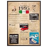 Finoly Biglietto Auguri 30 Anni Uomo | Biglietto Auguri 30 Anni Donna | Giornale Compleanno 1995 | 30 Anni Anniversario | Biglietto Auguri Compleanno | Regalo 30 Anni Donna | Regalo 30 Anni Uomo